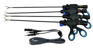 Laparoscopic Bipolar Maryland Robi Bowel Grasper Vessel Sealer Cutter Cable 5pc - Picture 1 of 6