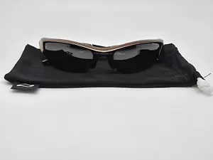 Oakley 24-119 Flak Jacket Black Chrome Tungsten Iridium Polarized Sunglasses - Picture 1 of 18