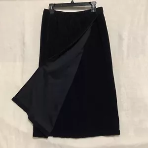 Lands’ End Maxi Skirt Corduroy Straight Womens L 14-16 Pull On Wrap CottageCore - Picture 1 of 9
