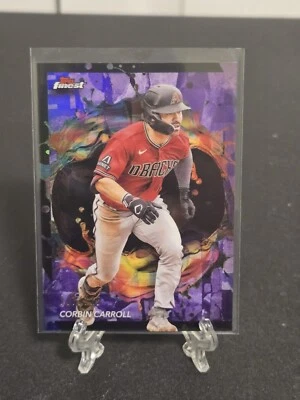 2024 Topps Finest Corbin Carroll Purple Rare /75 - Image 1 of 3