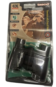 CAJA DE BINOCULARES CON OBJETIVOS TASCO 4X POTENCIA 30MM ESTUCHE DE GOMA OBSERVACIÓN DE AVES - Imagen 1 de 2