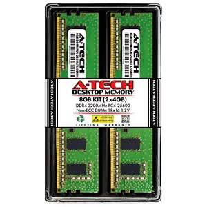 8GB Kit 2x 4GB DDR4-3200 DIMM Crucial CT2K4G4DFS632A Equivalent Memory RAM - Picture 1 of 2