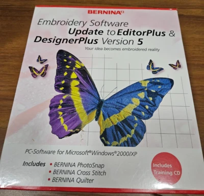 BERNINA VERSION 5 EMBROIDERY SOFTWARE DESIGNER PLUS W/CD's WINDOWS 7 - Image 1 of 4
