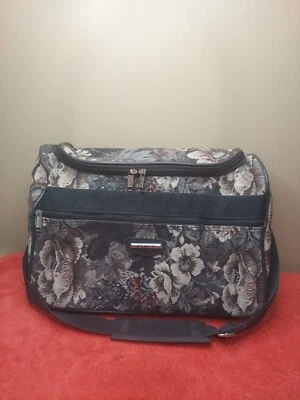 De Colección Jaguar Tapiz Azul Estuche Suave Equipaje Bolso de Hombro para Pasar la Noche Foto 1 de 4