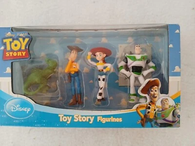 Paquete de 5 mini figuras de Disney Toy Story Woody Buzz Rex Jessy adornos para pasteles Foto 1 de 4