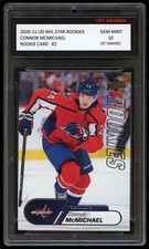 CONNOR MCMICHAEL 2020-21 UPPER DECK UD STAR HOCKEY 1ST GRADED 10 ROOKIE CARD NHL