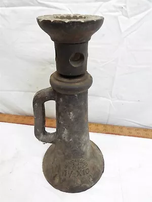 American Scale Iron Floor Screw Jack Railroad House Barn Farm Tool 1-1/2X10 KC - Image 1 of 4