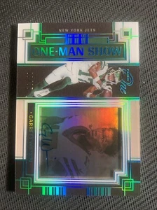 GARRETT WILSON 2023 PANINI ONE #168 ONE MAN SHOW AUTOGRAPH AUTO BLUE 28/35 JETS - Picture 1 of 7