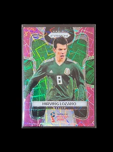 Panini Prizm 2018 Copa Mundial de Fútbol Hirving Lozano México Lazer Rosa #27/40 - Imagen 1 de 2