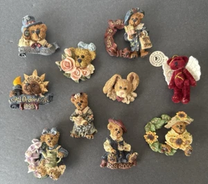 Lotto di 10--Spilla Spilla The Boyds Bear Collection Bearwear Wuzzies arti mobili - Foto 1 di 8