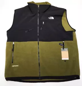 Chaleco polar North Face Denali para hombre 2XL cremallera completa Polartec verde oliva y negro nuevo - Imagen 1 de 9