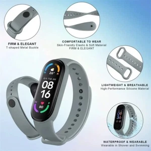 Reloj de pulsera digital pulsera deportiva con fecha LED de goma para hombre y mujer - Imagen 1 de 29