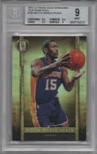 2011-12 Panini Gold Standard Platinum Gold Metta World Peace 9/10 graded 9 POP 1