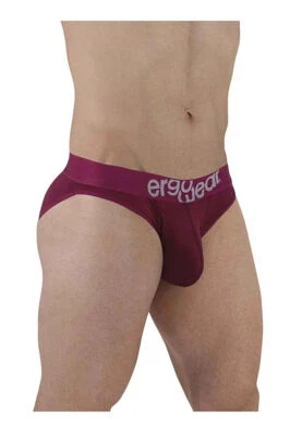 ErgoWear HIP Bikini Brief Stretchy Low-Rise Briefs Plum Red 1500 5 - Image 1 of 4