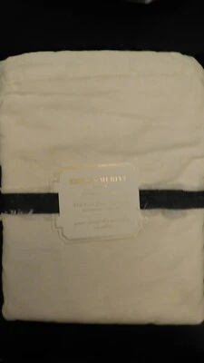 NEW Pottery Barn Teen Emily & Meritt Black Pom Pom Bed Skirt QUEEN - Image 1 of 4