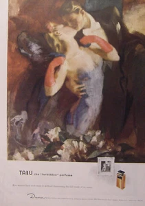 1944 Esquire Advertisements WWII Era TABU Forbidden Perfume Dana Gates Gloves - Picture 1 of 2