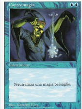 Magic Mtg Italian Foreign White Border 5th Edition Counterspell  slightly played