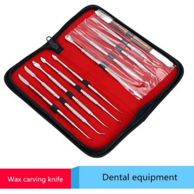 1 pieza/kit Juego de herramientas para tallar cera dental tallador mezcla espátula cuchillo doble extremo Foto 1 de 4