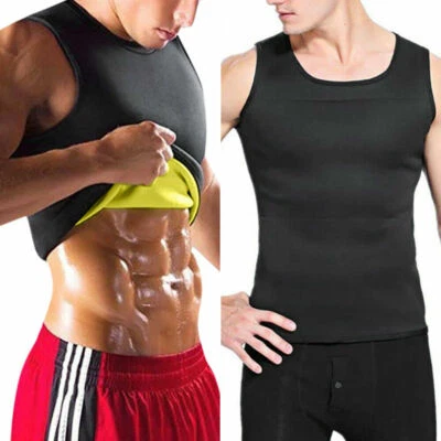 Chaleco de sauna de neopreno Entrenador de cintura para sudor para hombres Chaleco de vientre inferior Quemador de grasa 5XL Foto 1 de 4