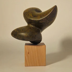Abstrakte Steinskulptur - Organische Form - Moderne Kunst - Unikat - Bild 1 von 12