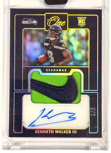 2022 Panini One Kenneth Walker III Rookie Nike Patch Auto Seattle Seahawks 1/5