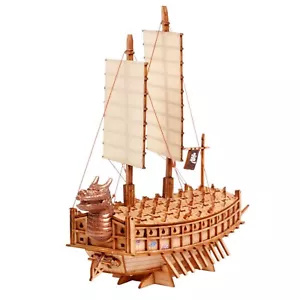 Wooden Turtle Ship Korean Warship S 1:170 Scale DIY Figure Wood Model Kit Decor - Picture 1 of 6