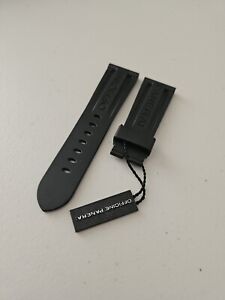 Authentic New Panerai Watch 26mm Black OEM Caoutchouc Rubber Dive Strap MX008R6Z