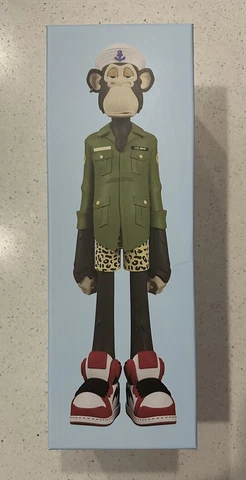 Super Plastic x BAYC Public Skipper 13 inch SUPERBORED Art Toy RARE & Limited Cover