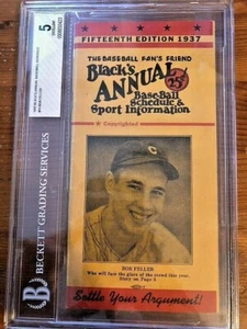 1937 Bob Feller's Black's Annual Baseball BVG 5 Tough In this Grade - Bild 1 von 4