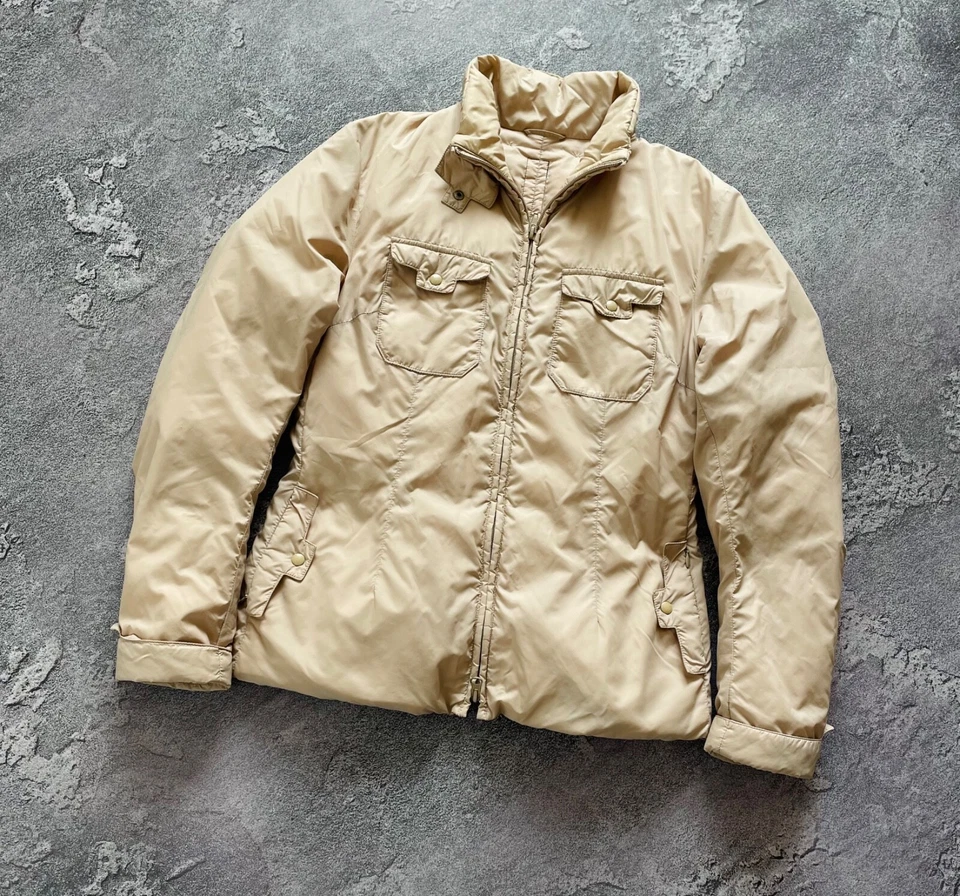 Add Down Italian Beige Goose Down Womens Jacket Size IT 44 - Image 1 of 4