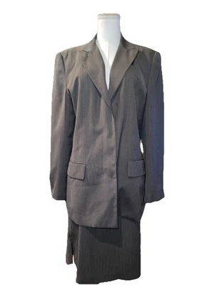 EMMA JAMES FALDA TRAJE MARRÓN Talla 16 Hasta la Rodilla Foto 1 de 4