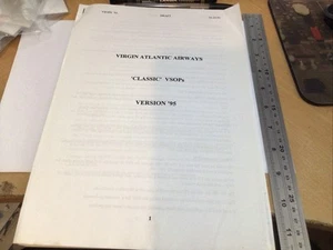 Gebrauchte Virgin Atlantic Boeing 747-100/-200 Operating Procedures Draft 1995 - Bild 1 von 24