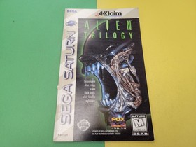 Alien Trilogy (Sega Saturn, 1996) Manual Only