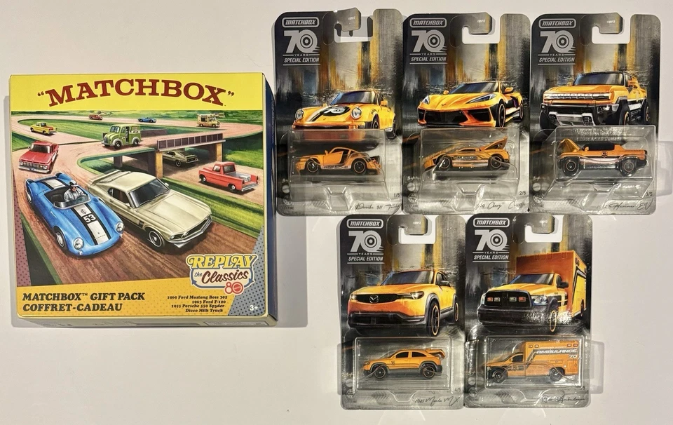 MATCHBOX GIFT PACK Replay The Classics Mattel 80th Anniversary 4 Pack 2025