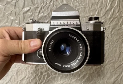 M42 PENTACON Reflex Numérique PRAKTICA MAT & Tessar 2,8/50 - Bon État! - Photo 1/4