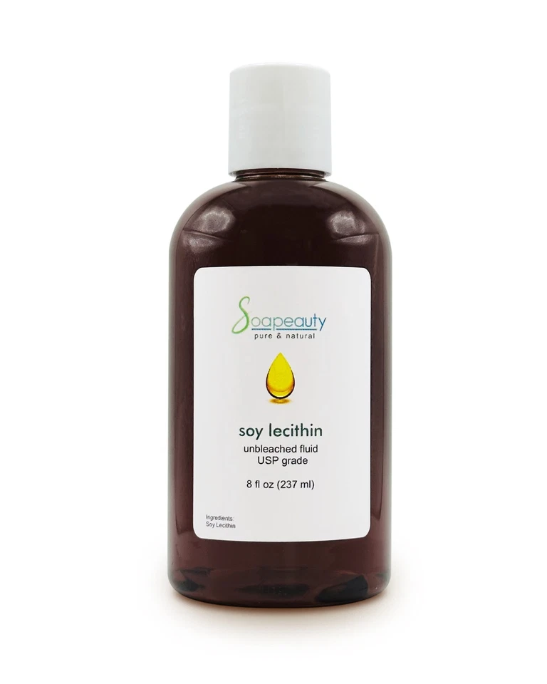 Emulsionante líquido sin blanquear de lecitina de soja 100 % natural y puro 8 fl oz Foto 1 de 1