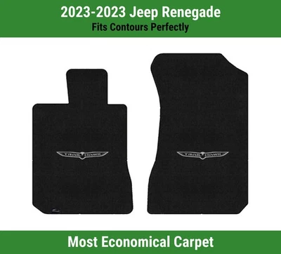Alfombrillas delanteras Lloyd Velourtex para Jeep Renegade 23 con Trailhawk plateado sobre negro Foto 1 de 4