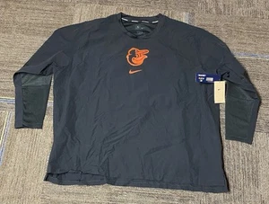 Baltimore Orioles Nike Dri Fit MLB Authentic Pullover Windbreaker Mens 3XL NWT - Picture 1 of 11