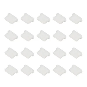 0.4 Inch USB Type A Dust Plug, 20 Pcs Anti Dust Plug Cover Female End, White - Photo 1 sur 6