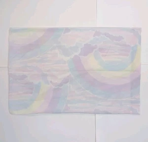 Funda de Almohada Vintage Arco Iris Pastel Marca Oriental Hecha en Canadá Mezcla de Algodón  - Imagen 1 de 5
