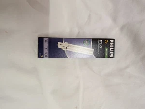 Philips PL‑S 7 W/827/2P Compact Fluorescent Lamp – 2700 K Warm 2‑Pin G23 NEW - Picture 1 of 9