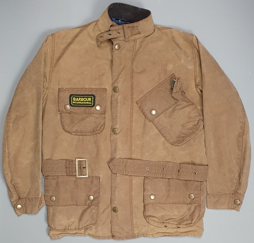 ALEXANDER MCQUEEN Barbour Steve McQueen Washington cera impermeabile motociclista cintura cappotto giacca media