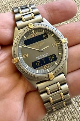 🛩️ Breitling Aerospace F56059L Titanium 2-Tone - Swiss Pilot Aviation Watch🛩 - image 1 of 4