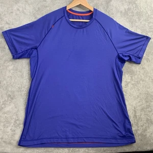 Rhone Sentry Shirt Herren Large Blau Kurzarm Gym Workout Performance Tee - Bild 1 von 10