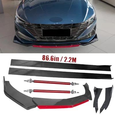 Front Bumper Rear Lip Spoiler Splitters Body Kit For Hyundai Elantra Foto 1 de 4