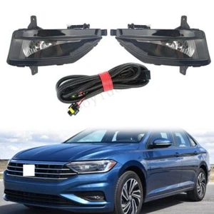 For VW Jetta 2019 2020 2021 Set Front Bumper LED Fog Light Lamp With Bulb+Wire - Picture 1 of 7