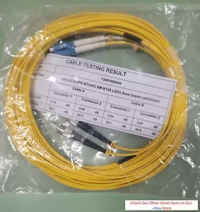 Cavo patch fibra ottica, da LC a SC, duplex, SM 9/125, LSZH, 30 piedi - Foto 1 di 2