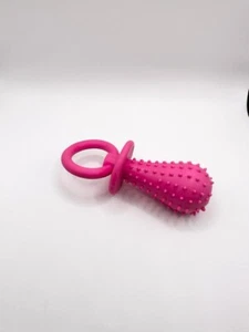 Rosa Glockenform Haustier Schnuller Backenzahn Bissfest Beißwerkzeug Hund Kauspielzeug - Bild 1 von 1