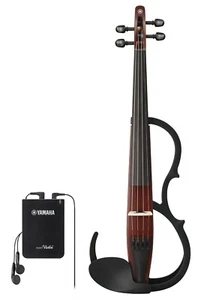 Violín eléctrico Yamaha YSV-104 - marrón - paquete de oferta - ¡con arco y soporte para violín! - Imagen 1 de 7