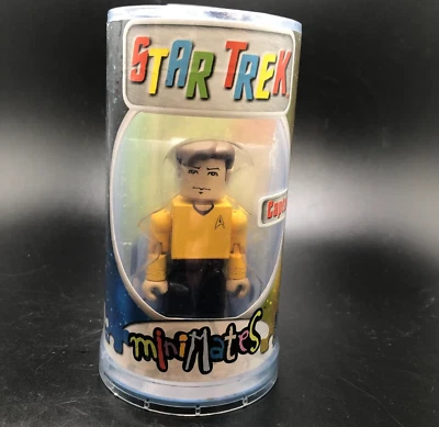 Figura de acción Art Asylum Captain Kirk Minimates Star Trek 2002 sellada en paquete Foto 1 de 4
